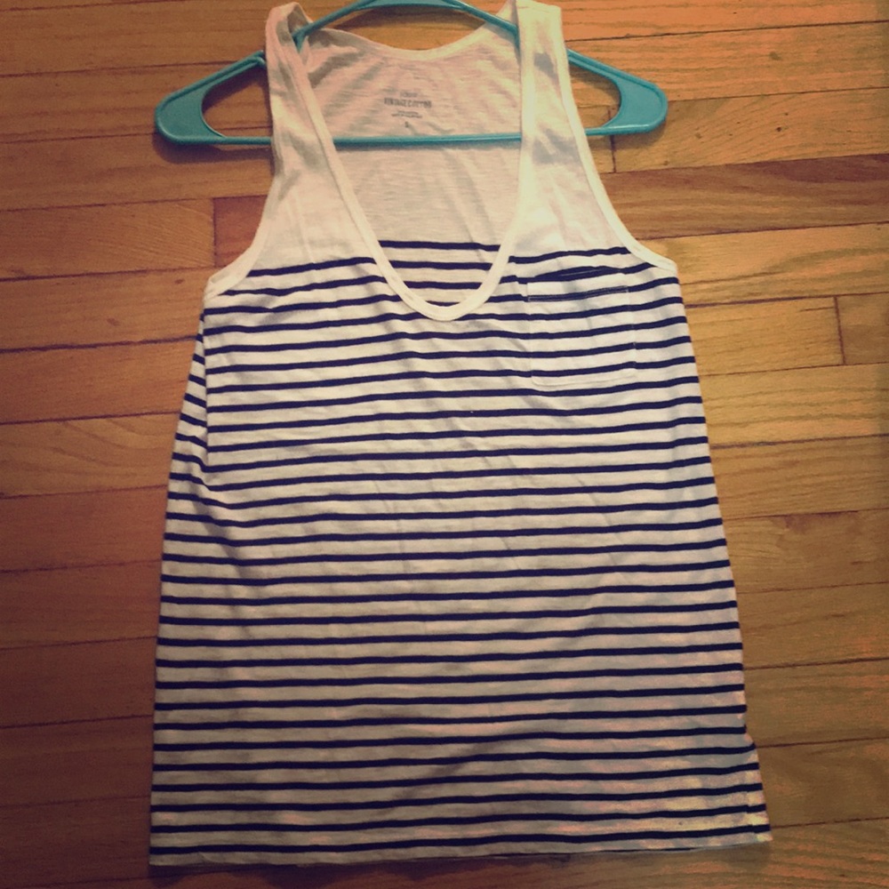 J. Crew Vintage Cotton Stripe Chic Tank